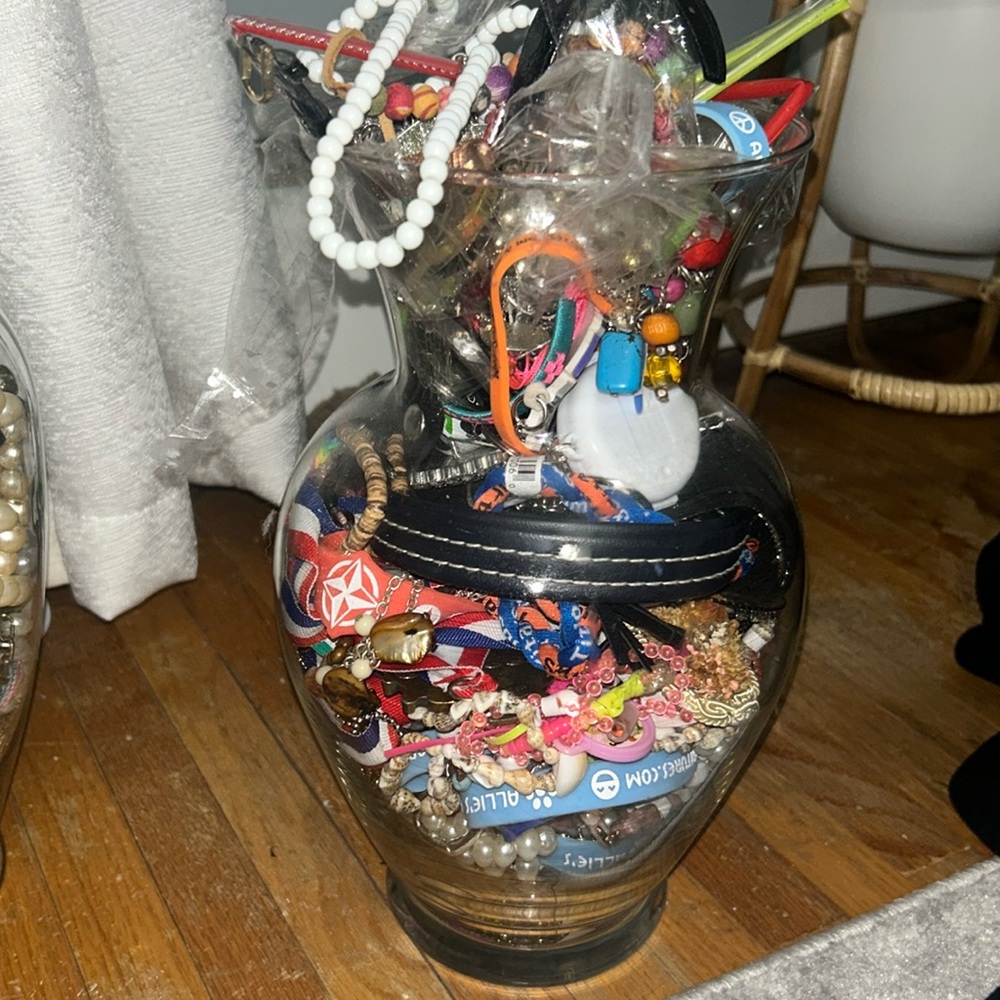 Antique jewelry jar!